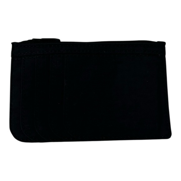 LULULEMON ATHLETICA Card holder/case Zipper coin Black Logo Minimalist wallet - Picture 5 of 7